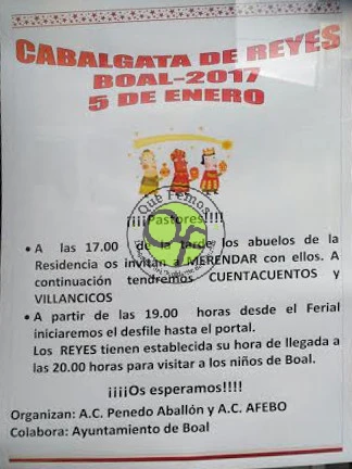 Cabalgata de Reyes 2017 en Boal