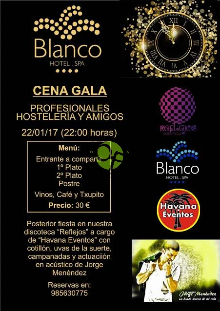 Cena para los profesionales de la hostelería 2017 en el Hotel-Spa Blanco