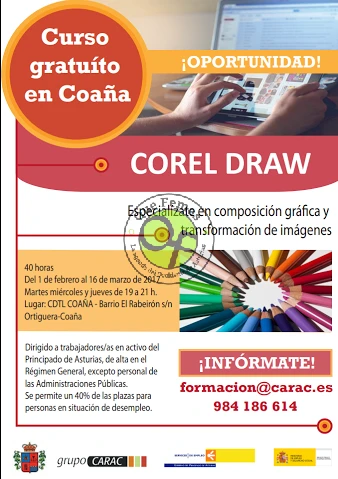 Curso gratuito de Corel Draw en Coaña