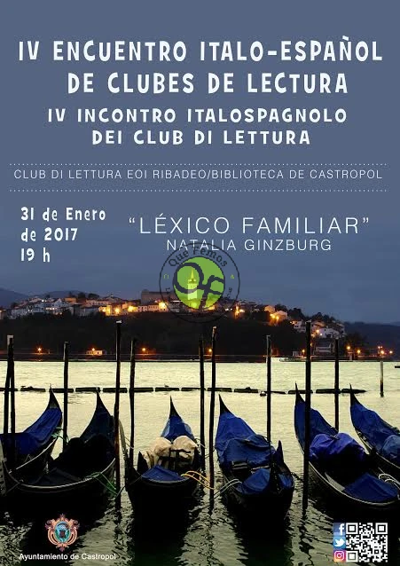 IV Encuentro italo-español de clubes de lectura 2017 en Castropol