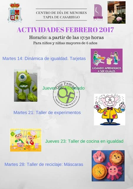 Actividades en el Centro de Día de Menores de Tapia