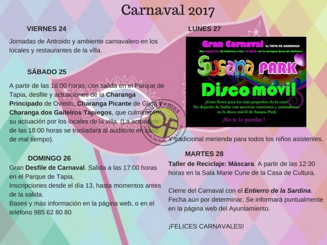 Carnaval 2017 en Tapia de Casariego