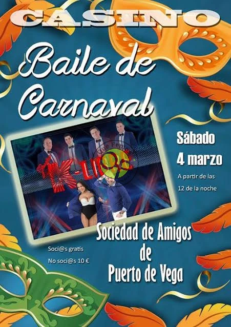 Baile de Carnaval en Puerto de Vega