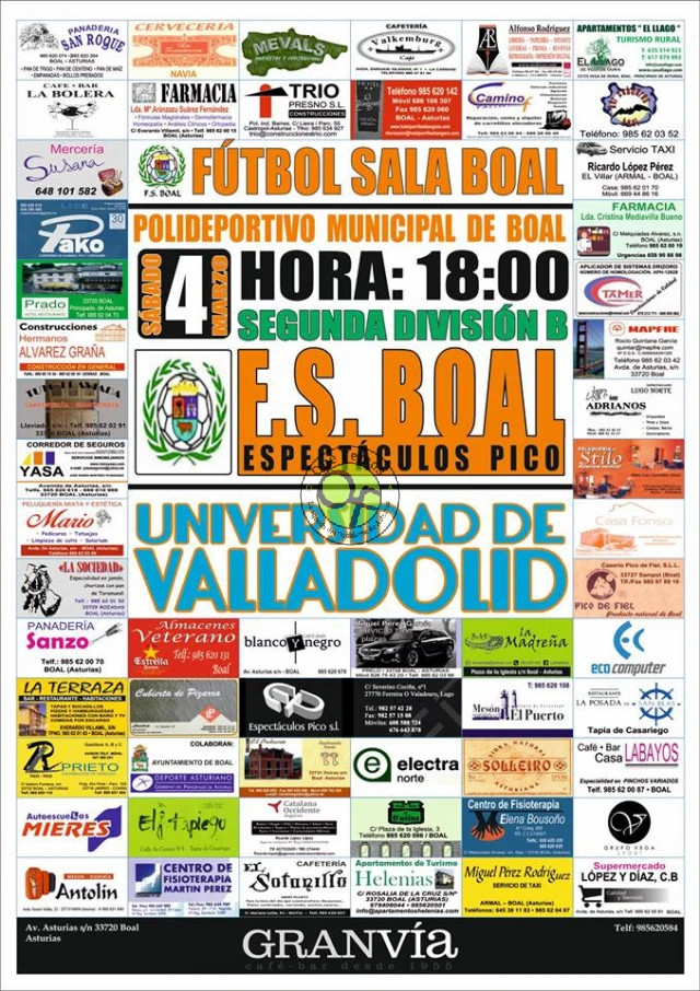 F.S.Boal Espectáculos Pico vs Universidad de Valladolid