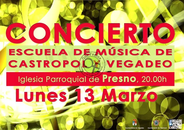 Concierto de las Escuelas de Música de Castropol y Vegadeo, en Presno