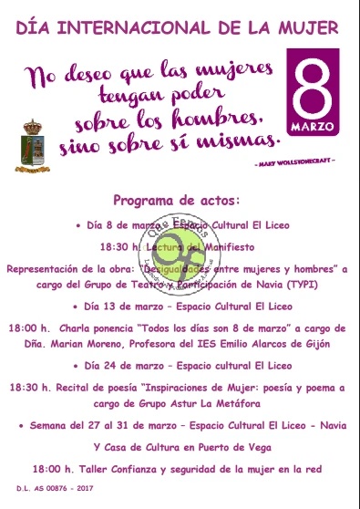 Día Internacional de la Mujer 2017 en Navia