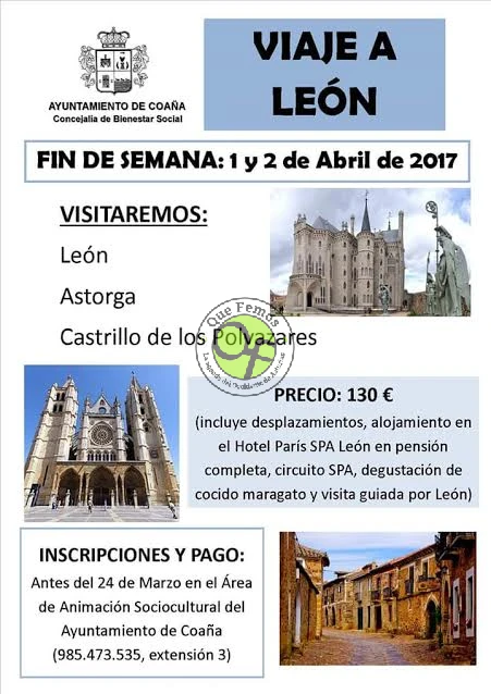 Coaña visita León, Astorga y Castillo de los Polvazares