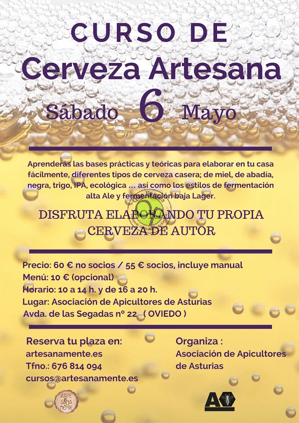 Artesanamente: curso de cerveza artesana en Oviedo