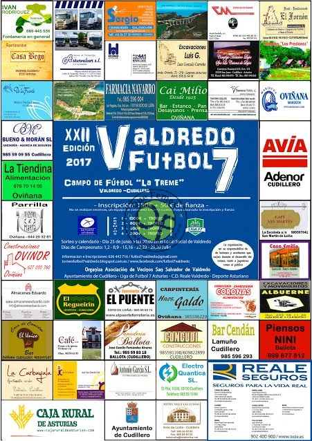 XXII Torneo de Fútbol 7 en Valdredo 2017