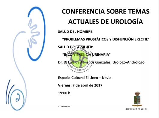 Conferencia sobre temas actuales de urología en Navia