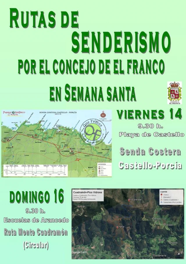 Semana Santa 2017 en El Franco: rutas de senderismo