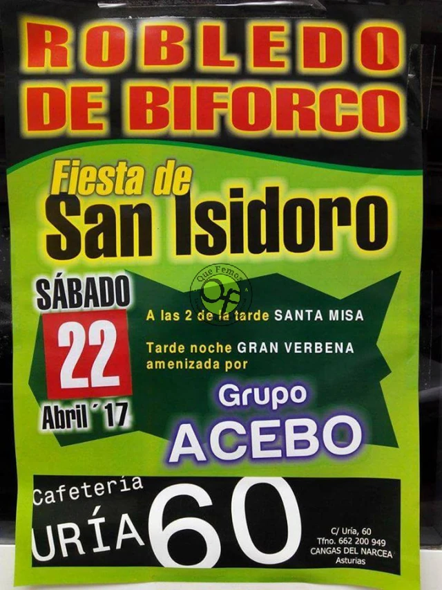 Fiesta de San Isidoro 2017 en Robledo de Biforco