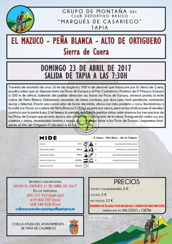 Club Deportivo Marqués de Casariego: Sierra del Cuera