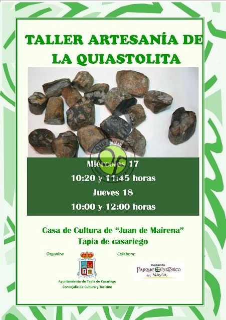 Taller de artesanía de la Quiastolita en Tapia