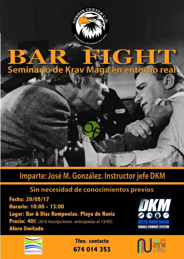 Bar Fight: seminario de Krav Maga en entorno real en Navia