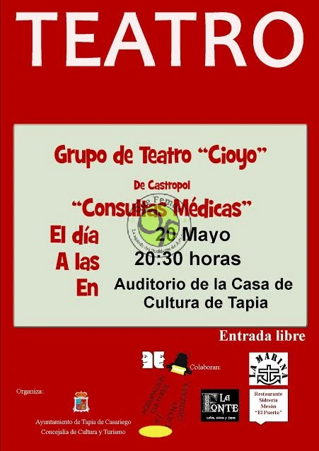 El Grupo de Teatro Cioyo, visitará Tapia de Casariego