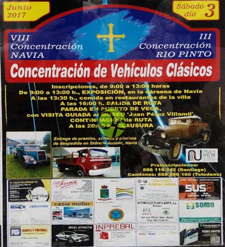 VIII Concentración de Vehículos Clásicos de Navia; III Concentración Río Pinto 2017