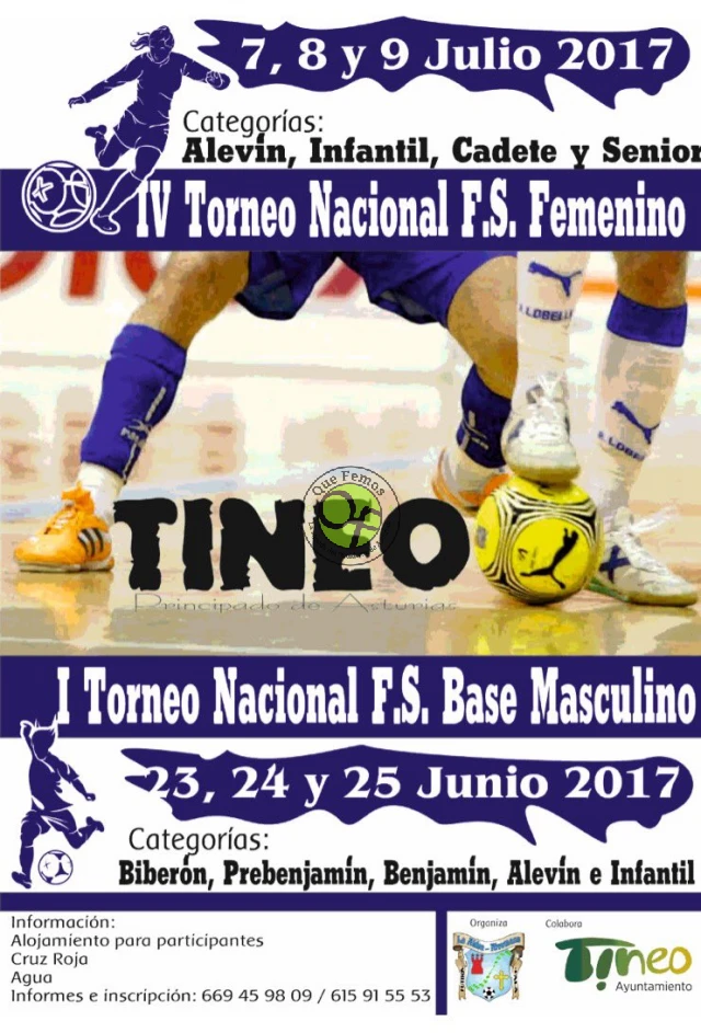 IV Torneo Nacional de Fútbol Sala Femenino y I Nacional Base Masculino en Tineo 2017