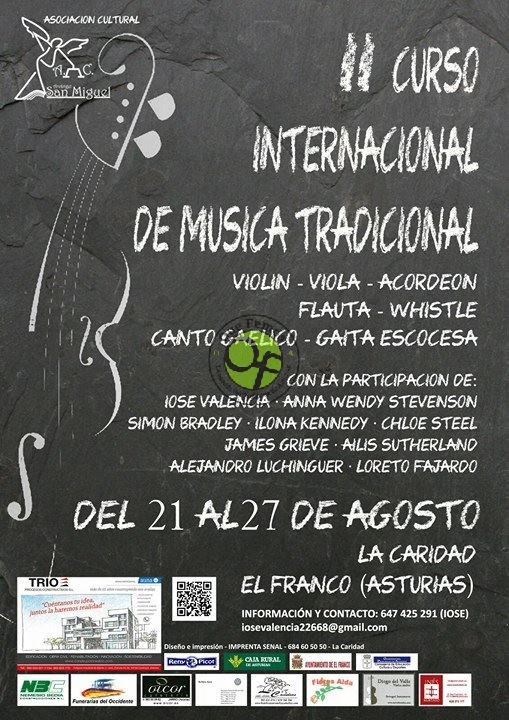 II Curso Internacional de Música Tradicional en El Franco 2017