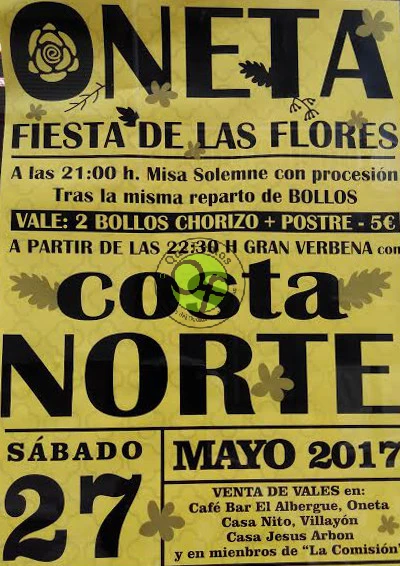 Fiestas de las Flores 2017 en Oneta