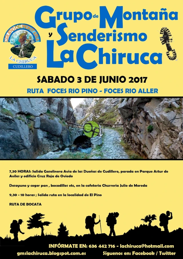 Grupo de Montaña La Chiruca: Ruta Foces del Río Pino