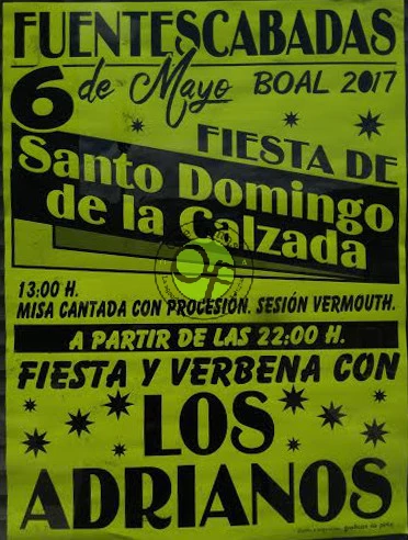 Fiesta de Santo Domingo 2017 en Fuentes Cabadas