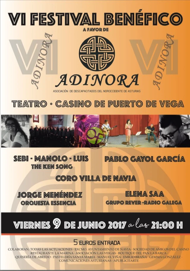 VI Festival Benéfico a favor de ADINORA 2017