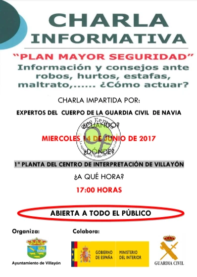 Charla informativa: Plan mayor seguridad en Villayón