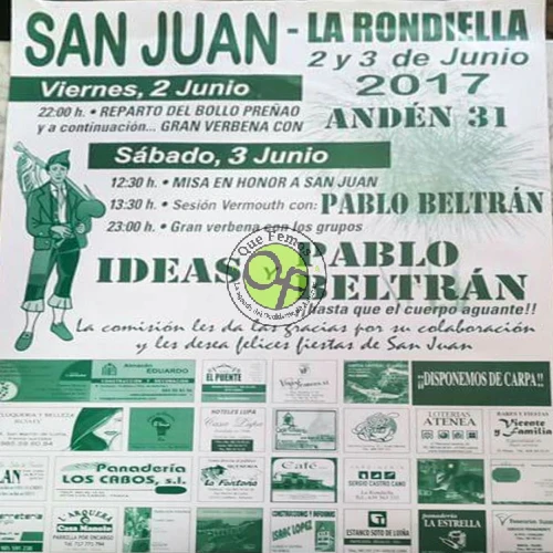 Fiestas de San Juan 2017 en La Rondiella