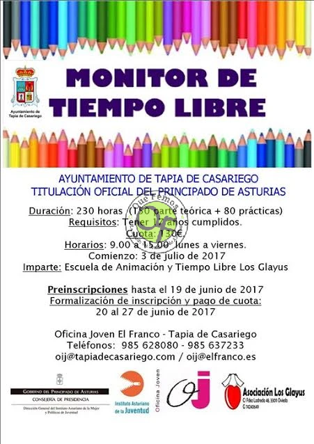 Curso de monitor de tiempo libre en Tapia