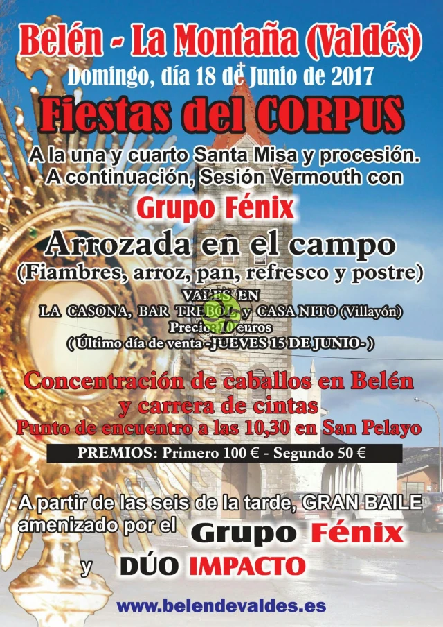 Fiestas del Corpus 2017 en Belén de la Montaña