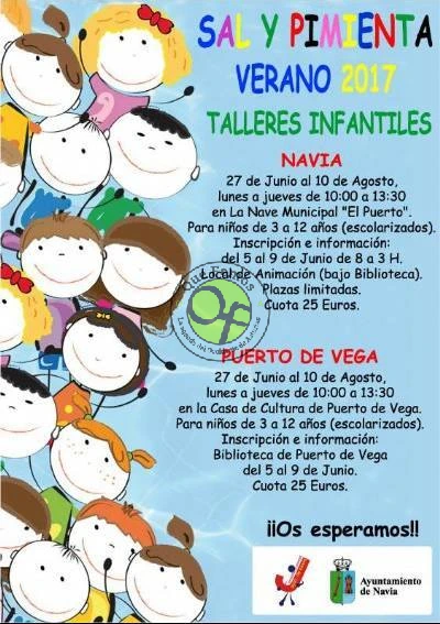 Talleres Infantiles Sal y Pimienta Verano 2017