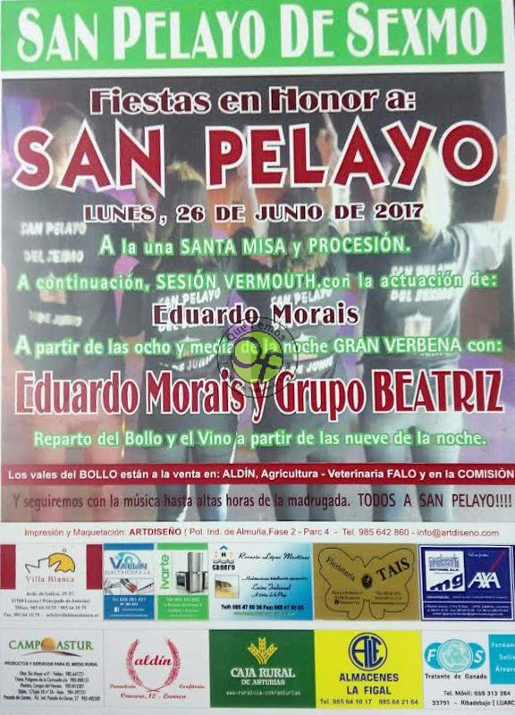 Fiestas de San Pelayo 2017 en San Pelayo de Sexmo