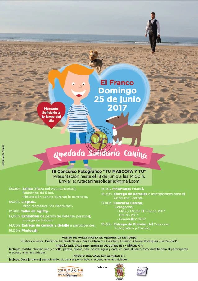 VI Quedada Canina Solidaria en El Franco 2017