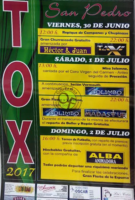 Fiestas de San Pedro 2017 en Tox