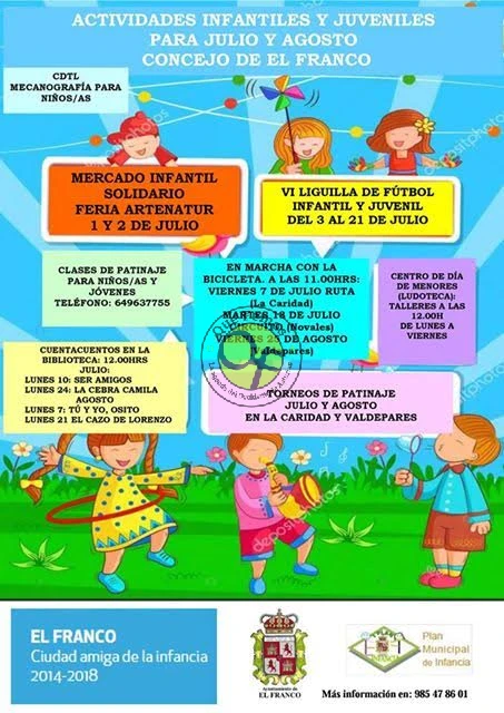 Actividades infantiles y juveniles en el concejo de El Franco