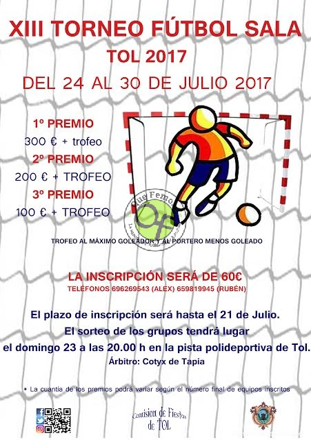 XIII Torneo de Fútbol Sala de Tol 2017