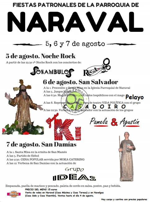 Fiestas de San Salvador y San Damías en Naraval 2017
