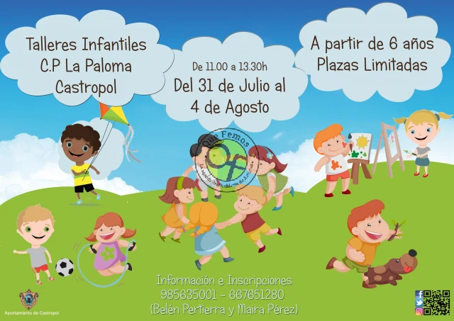 Talleres infantiles en Castropol