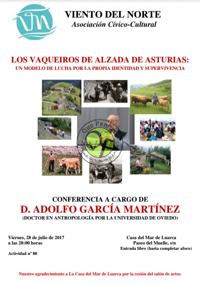 Adolfo García Martínez habla sobre los vaqueiros de alzada en Luarca