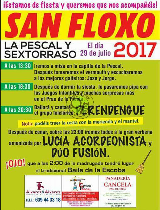 Fiestas de San Floxo 2017 en La Pescal y Sextorraso