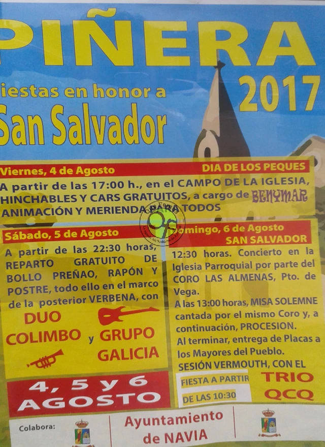 Fiestas de San Salvador 2017 en Piñera