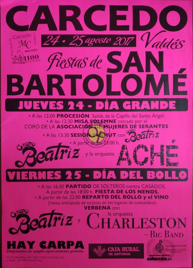 Fiestas de San Bartolomé 2017 en Carcedo
