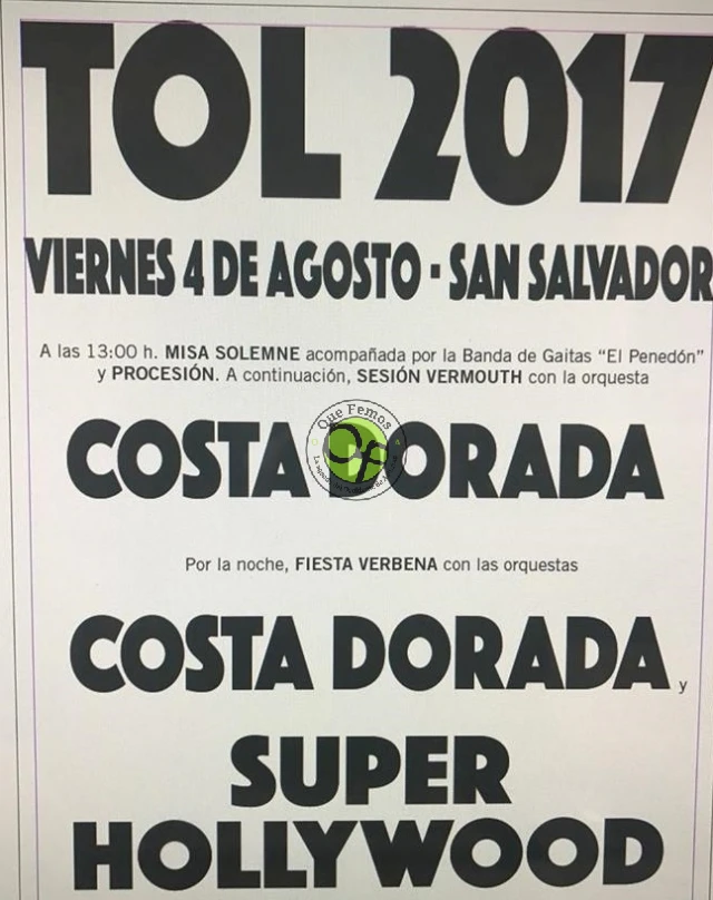 Fiesta de San Salvador 2017 en Tol