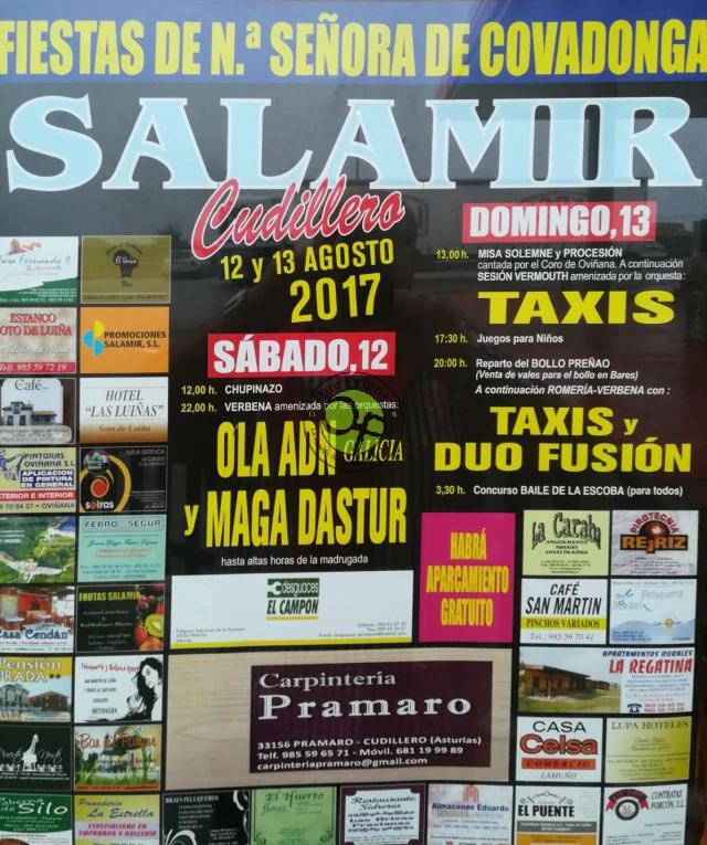 Fiestas de Nuestra Señora de Covadonga 2017 en Salamir