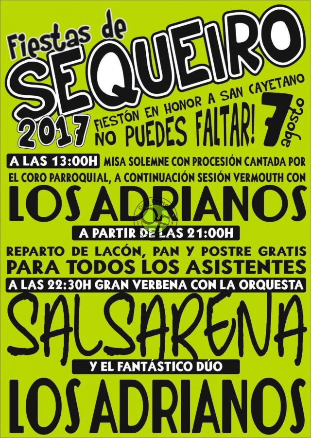 Fiestas de San Cayetano 2017 en Sequeiro