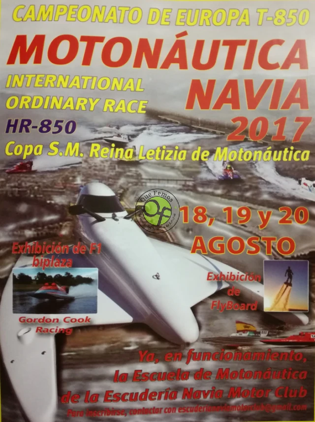 Campeonato de Europa de Motonáutica 2017 en Navia