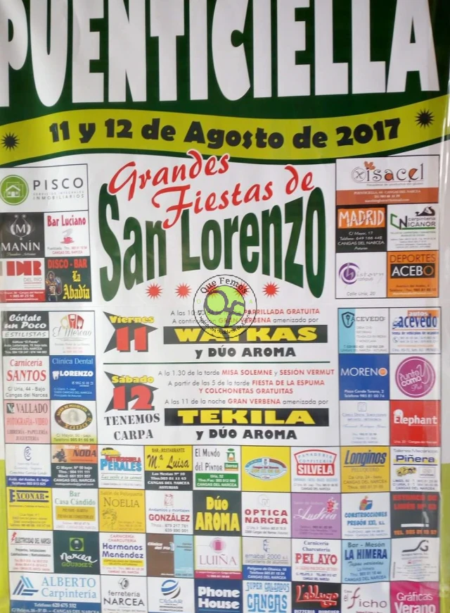 Fiestas de San Lorenzo 2017 en Puenticiella