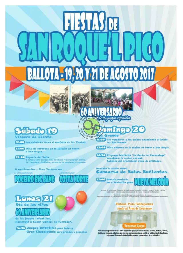 Fiestas de San Roque´l Pico 2017 en Ballota