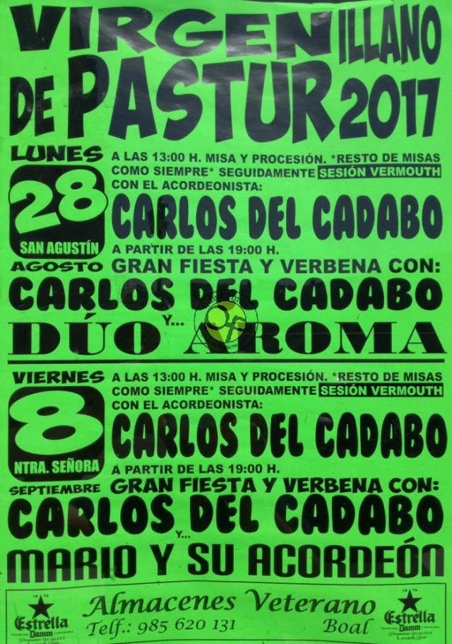 Fiestas de Nuestra Señora de Pastur 2017